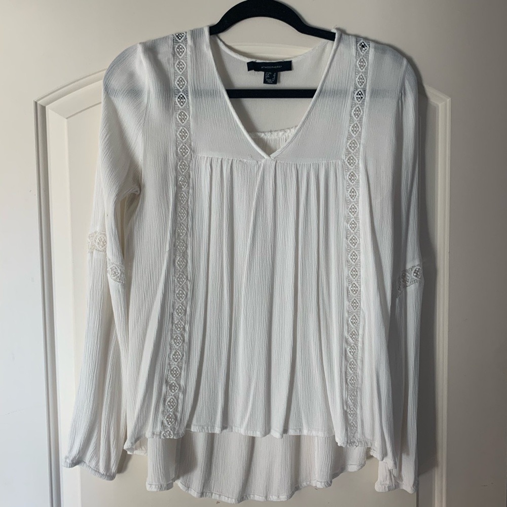 White Primark Long Sleeve Shirt